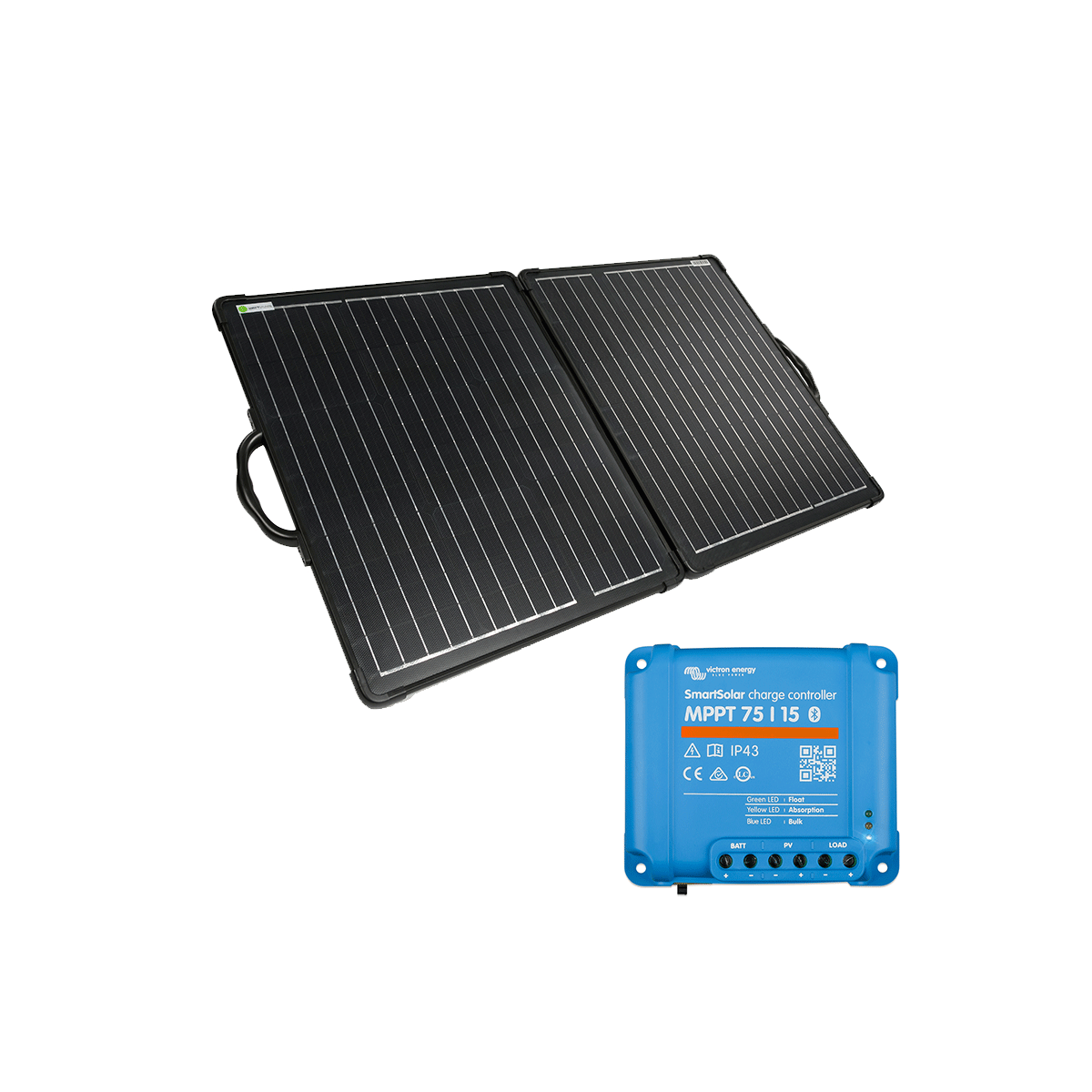 WATTSTUNDE 200W ULTRA LIGHT Solar Case WS200SUL with Victron SmartSolar 75/15 - 101-50300-002