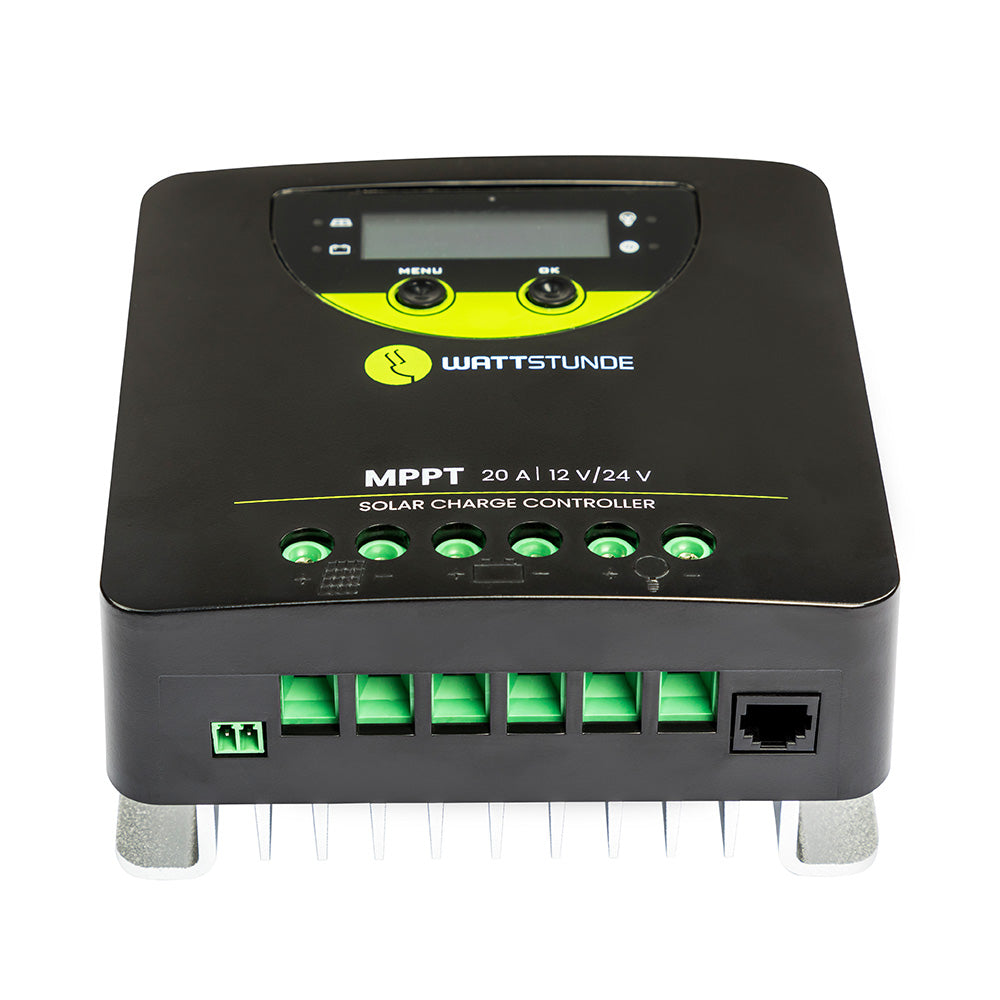 WATTSTUNDE® 20A 90V MPPT Solar Laderegler WLR-BT 20.90 MPPT 12/24V