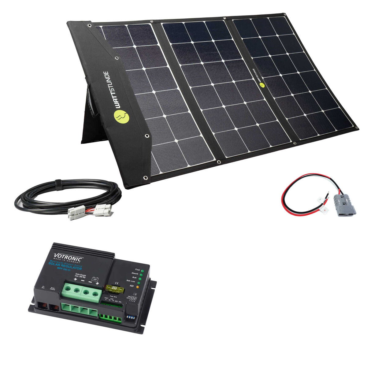 WATTSTUNDE® SOLA Ease 200W-HV SunFolder solar bag variation set Votronic MPP260 No - 101-10204-06 Incl. 0% VAT according to §12 para. 3 UStG.
