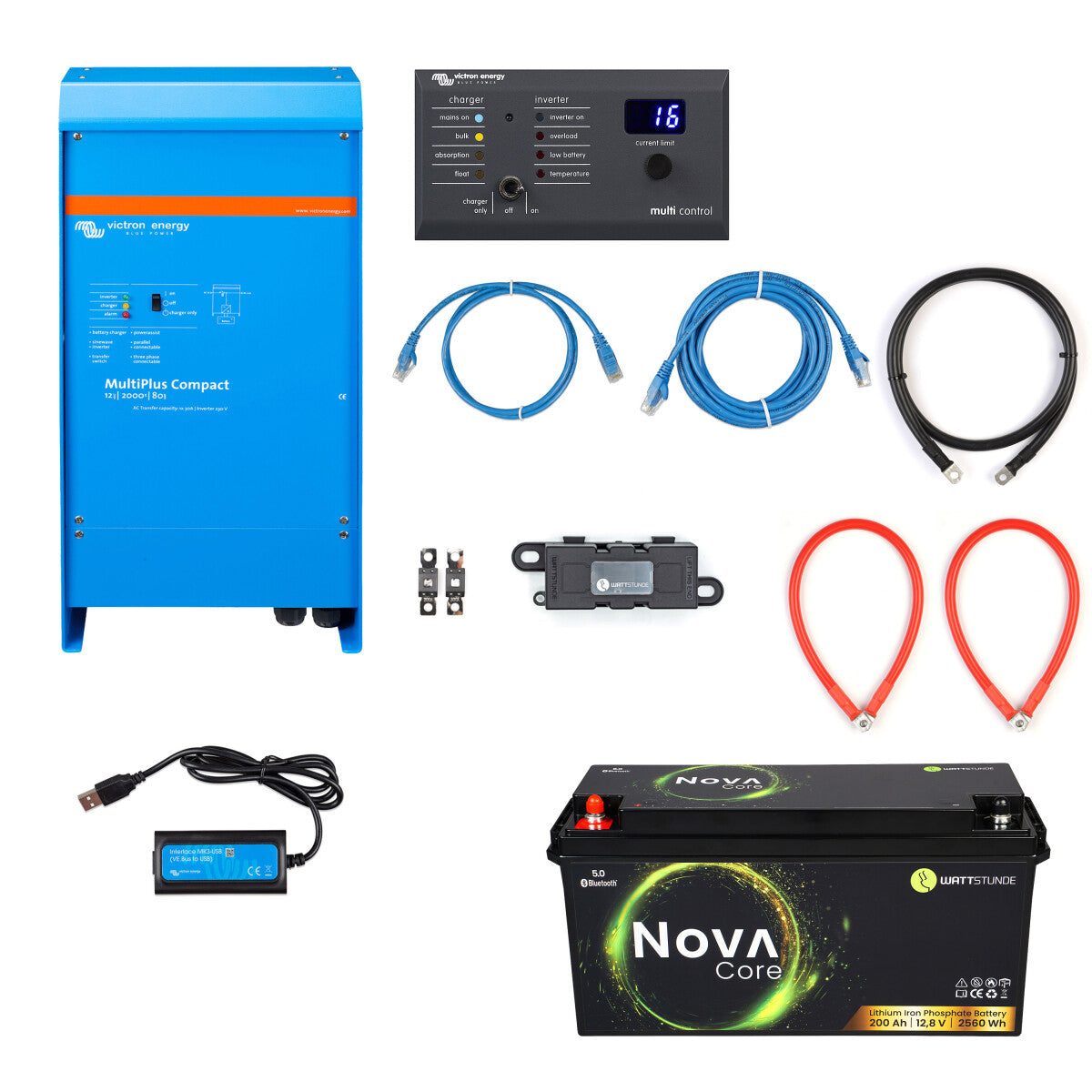 WATTSTUNDE® Wohnmobil Power-Set 1600 W Lite