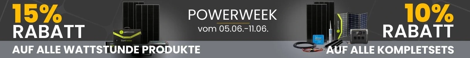 Power Week - Wattstunde Produkte und Komplettsets reduziert