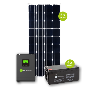 ProAutark 900Wp/3000AC Solar-Komplettpaket 24 V Inselsystem
