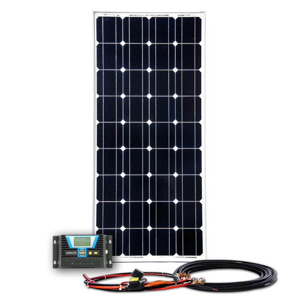 150W Solar Inselanlage Bausatz Solar Laderegler 20A LR20ALCD 2xUSB 12/24V