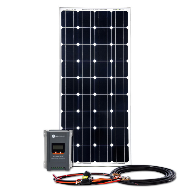 150W Solar Inselanlage Bausatz WATTSTUNDE® 30A 100V MPPT Solar Laderegler WSL30.100 MPPT