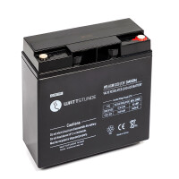 WATTSTUNDE® Akku AGM12-20 12V VRLA AGM Batterie 20Ah C20