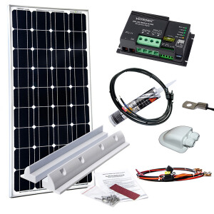 Solar Set 150 Watt Wohnmobil - Haltespoiler WATTSTUNDE&reg;