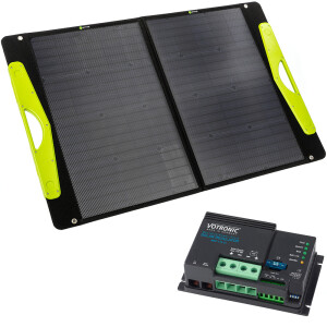 WATTSTUNDE&reg; 100W SolarBuddy Solartasche WS100SB mit Votronic MPP170 CI Laderegler