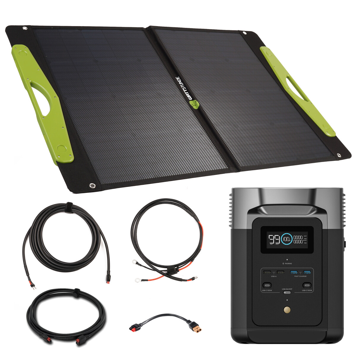 EcoFlow DELTA 2 Powerstation Bundle mit WATTSTUNDE® SolarBuddy So