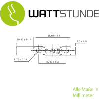 WATTSTUNDE® ANM Hochlast-Streifen-Sicherung 2x60A