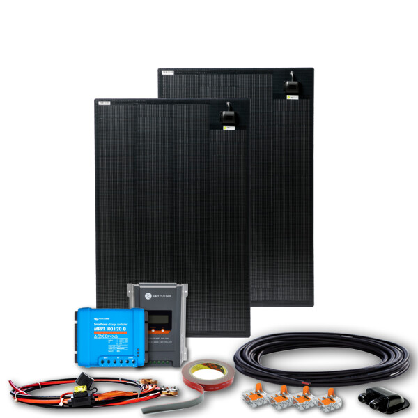 WATTSTUNDE® 280EFX-HV MultiWire MARINE MPPT Solar Komplettset für Wohnmobile & Boote