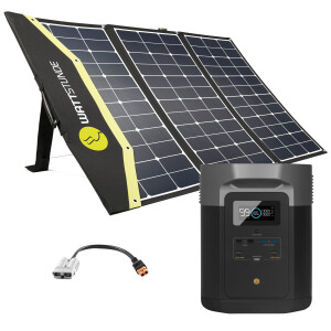 EcoFlow DELTA MAX 2000 Powerstation Bundle mit WATTSTUNDE SunFolder Solartasche 120 W