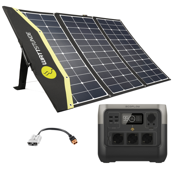 EcoFlow RIVER 2 PRO Powerstation Bundle mit SunFolder Solartasche