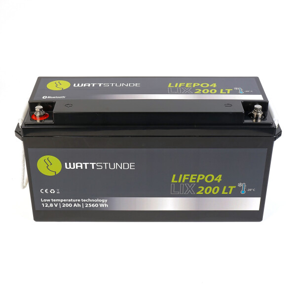 WATTSTUNDE® Lithium 12V 200Ah LiFePO4 Batterie...