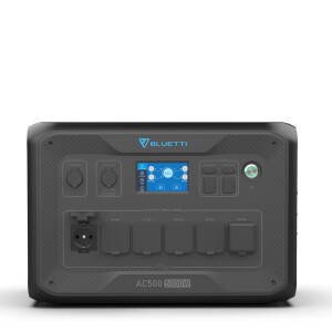 Bluetti AC500 Powerstation + B300S Zusatzbatterie Heimspeicher Energiesystem 1x B300S (3072 Wh)
