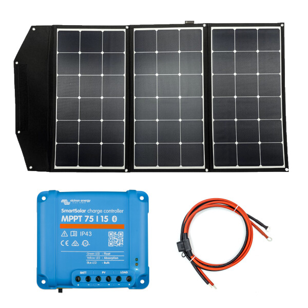 WATTSTUNDE® WS200SF-HV SunFolder+ 200Wp Solartasche Variationsset  Victron SmartSolar 75/15 Ja