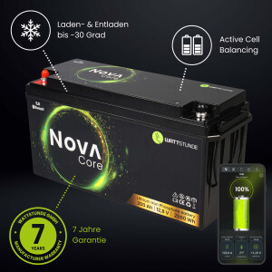 WATTSTUNDE&reg; NOVA Core 200Ah Batterie LiFePO4