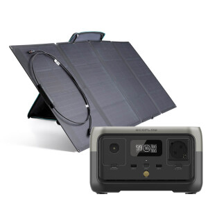 EcoFlow River 2 Powerstation Bundle mit EcoFlow Solarpanel 110 W